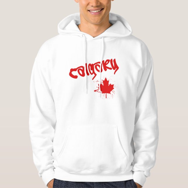 Calgary-Graffiti Hoodie (Vorderseite)