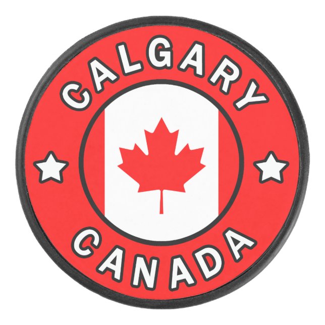Calgary Kanada Eishockey Puck (Vorderseite)
