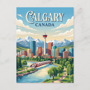 Calgary, Kanada Postkarte