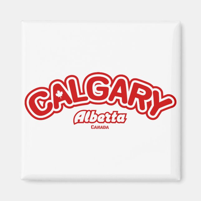 Calgary Leaf Magnet (Vorne)