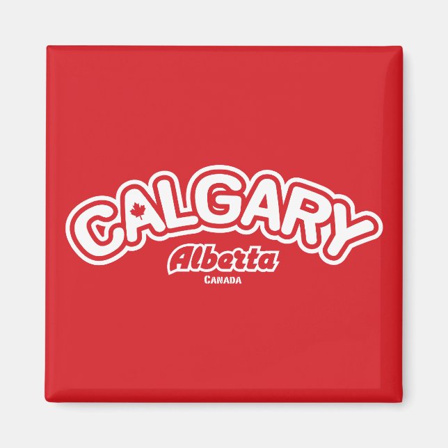 Calgary Leaf Magnet (Vorne)
