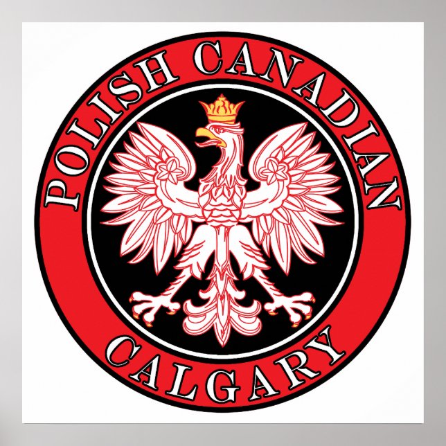 Calgary Polnischer Adler Poster (Vorne)