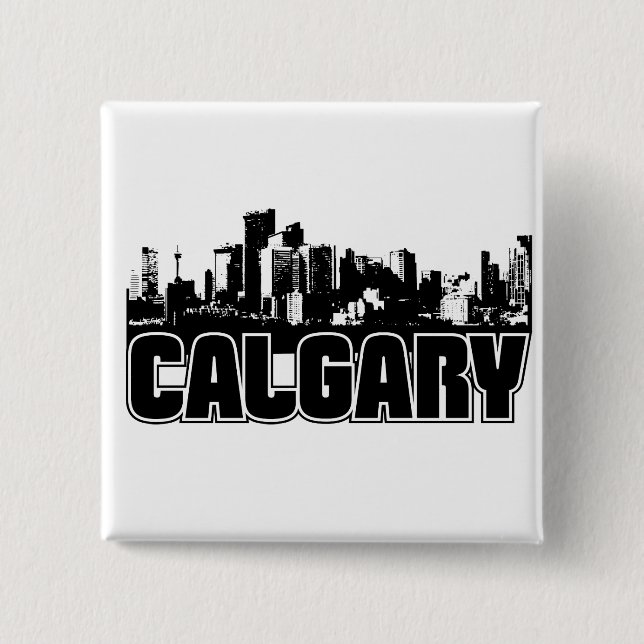 Calgary-Skyline Button (Vorderseite)