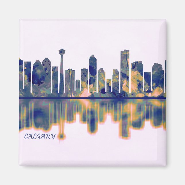 Calgary Skyline Magnet (Vorne)