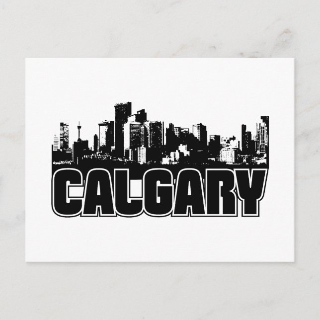 Calgary Skyline Postkarte (Vorderseite)