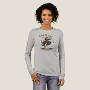 Calgary Stampede Rodeo   Langarm für Damen Tri-Blend Shirt