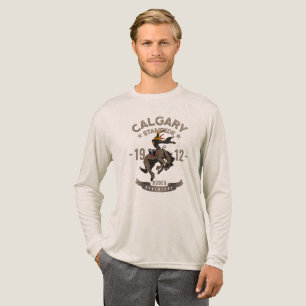 Calgary Stampede Rodeo Langes Herrenärmelshirt Tri-Blend Shirt