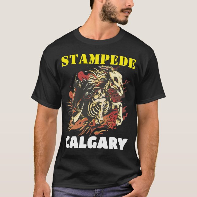 Calgary Stampede Rodeo Show Design T-Shirt (Vorderseite)