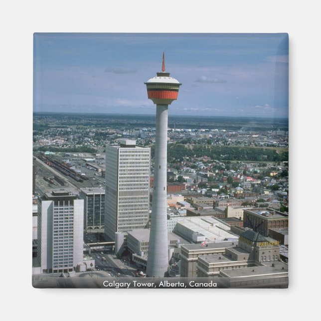 Calgary Tower, Alberta, Kanada Magnet (Vorne)