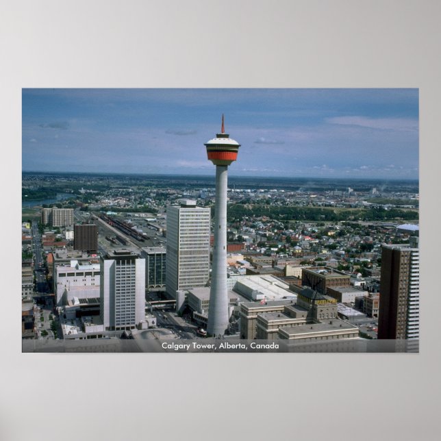 Calgary Tower, Alberta, Kanada Poster (Vorne)