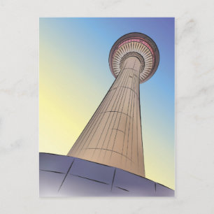 Calgary Tower Illustration Postkarte