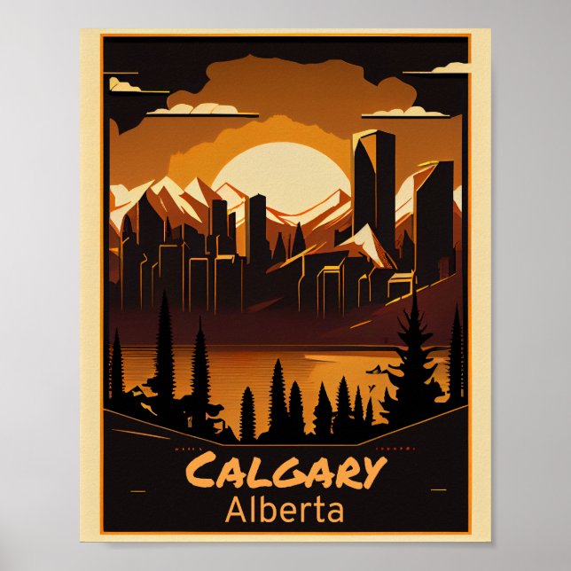 Calgary Vintag Art Poster (Vorne)