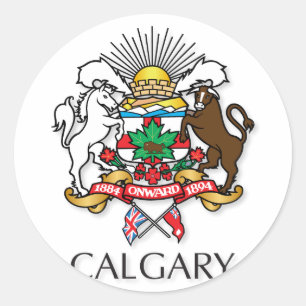 Calgary Wappen Runder Aufkleber