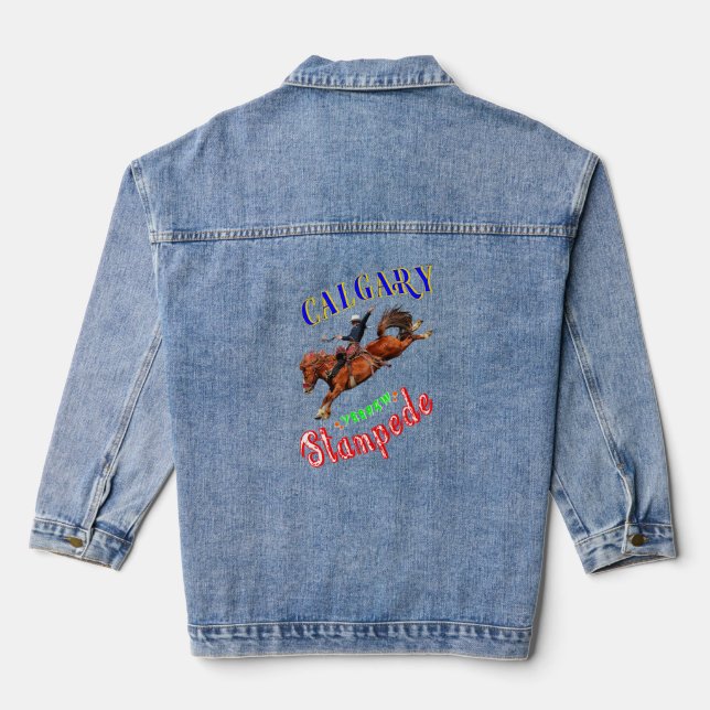 Calgary Yeehaw Stampede Jeansjacke (Rückseite)