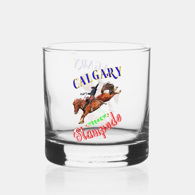 Calgary Yeehaw Stampede Whiskyglas (Vorderseite)