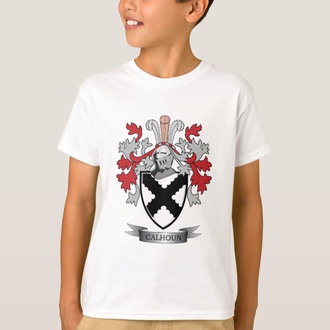 Calhoun Familienwappen-Wappen T-Shirt (Vorderseite)