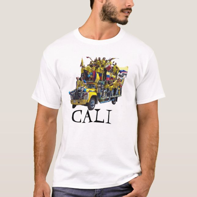 CALI ärgert sich! THE FAMOUS PARTY ON WHEELS_. T-Shirt (Vorderseite)