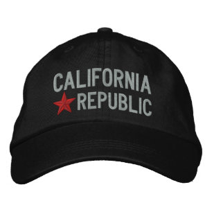 Cali California Republic STAR Stickerei Bestickte Baseballkappe