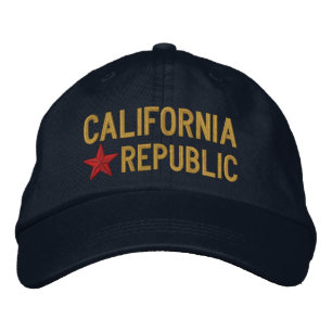 Cali California Republic STAR Stickerei Bestickte Kappe