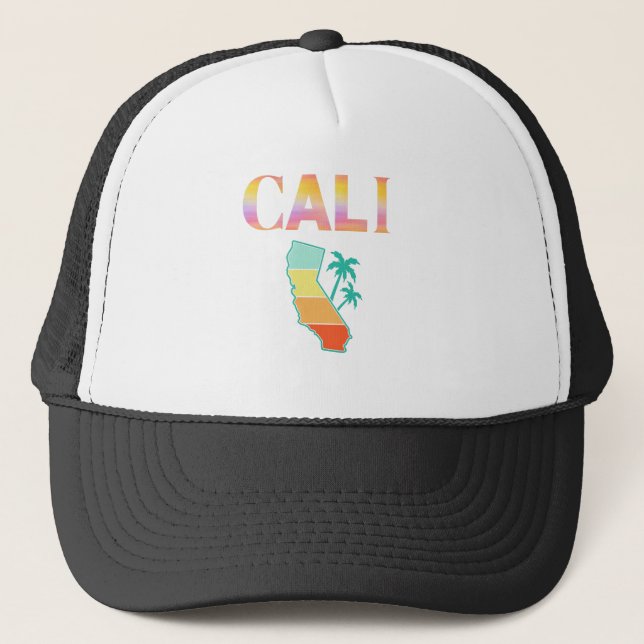 Cali California Truckerkappe (Vorderseite)