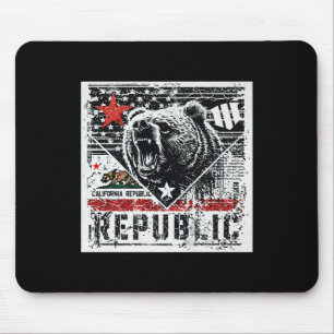 Cali Grizzly Grit - Graphic T-Shirt Premium Mousepad