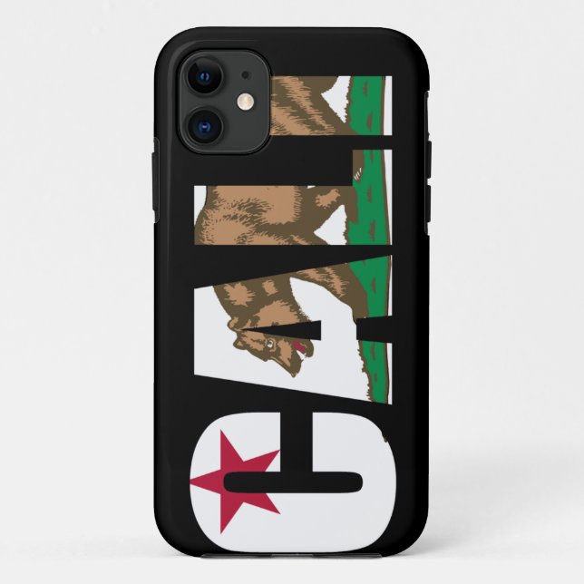 Cali Kalifornien Flagge Case-Mate iPhone Hülle (Rückseite)