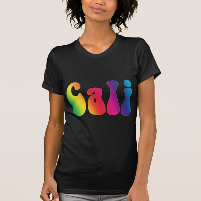 Cali Krawatte-Dye California Hippie-Logo T-Shirt (Vorderseite)