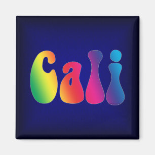 Cali Krawatten-Kalifornienhippie-Logo Magnet