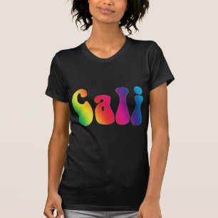 Cali Krawatten-Kalifornienhippie-Logo T-Shirt