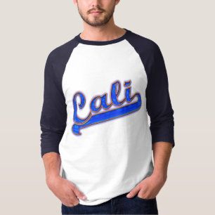 Cali-Logo Blau-Welle-Gelb-Umrandung T-Shirt