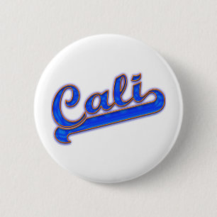 Cali Logo-blaue Welle Button
