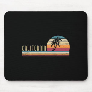 Cali Sommerferien Ca Palmen Usa Retro Calif Mousepad