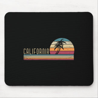 Cali Sommerferien Ca Palmen Usa Retro Calif Mousepad