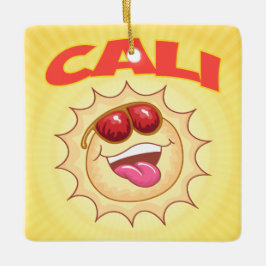 CALI Sunny California Keramik Ornament