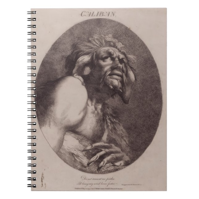 Caliban, 1775 John Hamilton Mortimer (Künstler) Notizblock (Vorderseite)