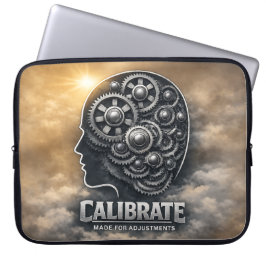 CalibrateMind – Abstrakte Förderung des kraftvolle Laptopschutzhülle