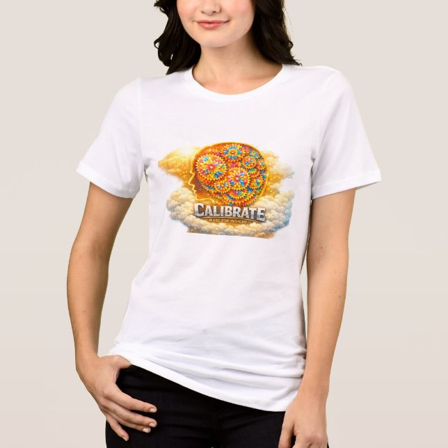 CalibrateMind Kapuzenpullover Tri-Blend-Shirt Tri-Blend Shirt (Vorderseite)