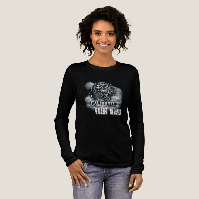CalibrateMind Kapuzenpullover Tri-Blend-Shirt Tri-Blend Shirt (Volle Vorderseite)