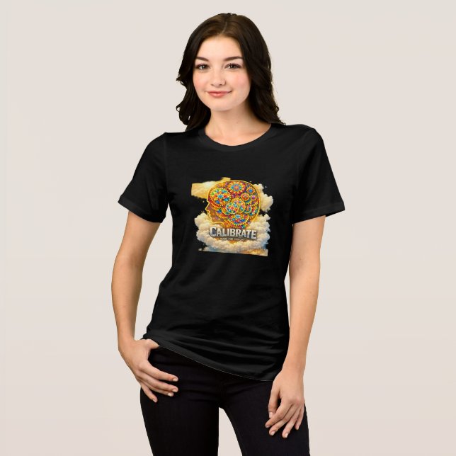 CalibrateMind Kapuzenpullover Tri-Blend-Shirt Tri-Blend Shirt (Vorderseite voll)