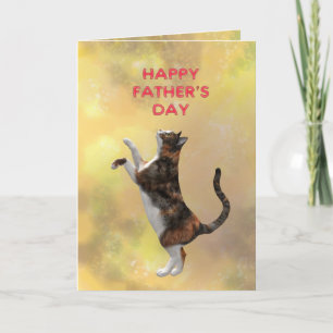 Calico Cat and Father's Day Karte