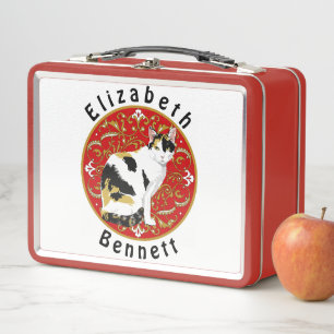 Calico Cat Baroque Metall Lunch Box