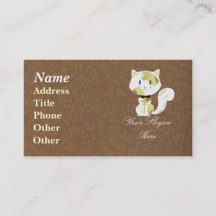 Calico Cat Business Card Visitenkarte