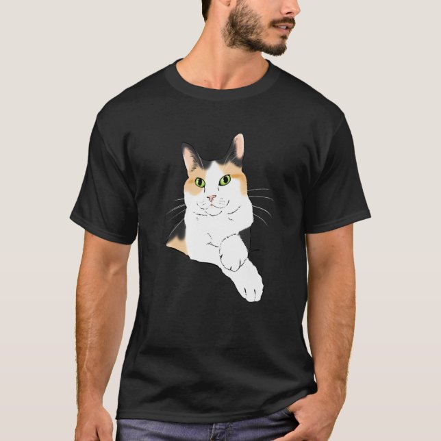 Calico Cat Calico Mama Calico Cat Cat Mama T-Shirt (Vorderseite)
