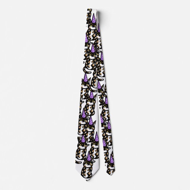 Calico Cat Celebration Tie Krawatte (Vorderseite)