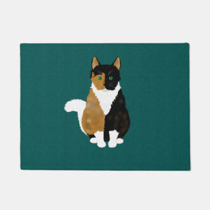 Calico Cat Door Mat Fußmatte