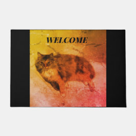 Calico Cat Doormat Fußmatte