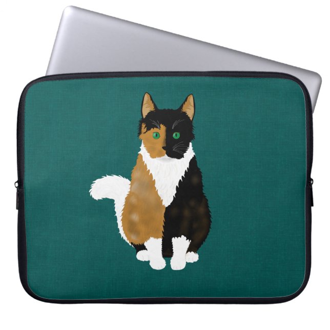 Calico Cat Electronics Bag Laptopschutzhülle (Vorderseite)
