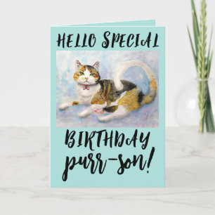 CALICO CAT GEBURTSTAG GREETING CARDS KARTE