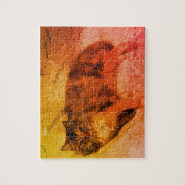 Calico Cat Jigsaw Puzzle (Vertikal)