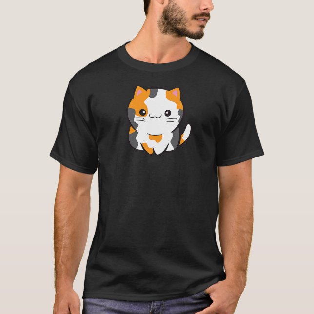 Calico Cat Just a Girl Who Loves Calico Cats T-Shirt (Vorderseite)